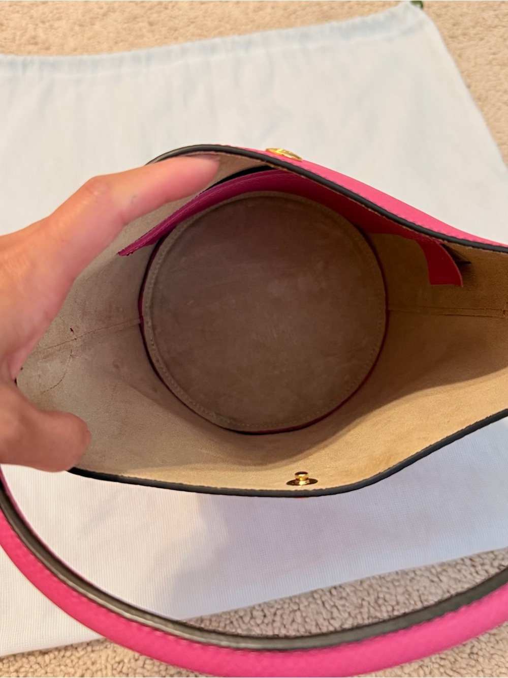 Longchamp Épure Leather Bucket Bag - Picture 5 of 6